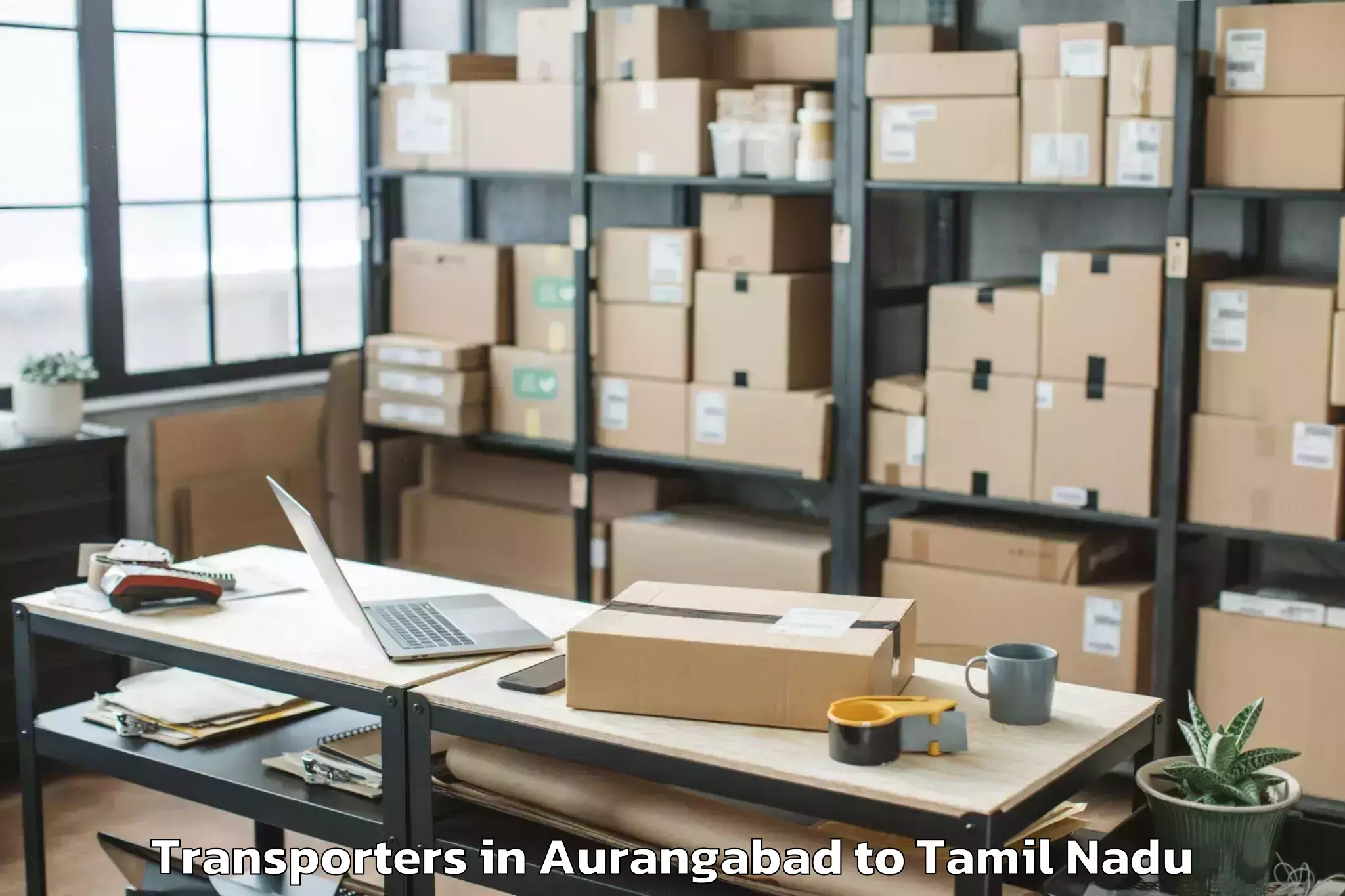 Easy Aurangabad to Ambattur Industrial Estate Transporters Booking